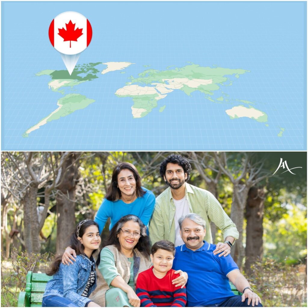 settle in Canada with family from India