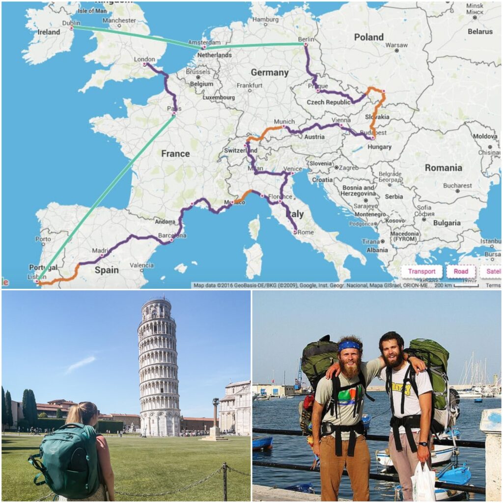 backpack in Europe