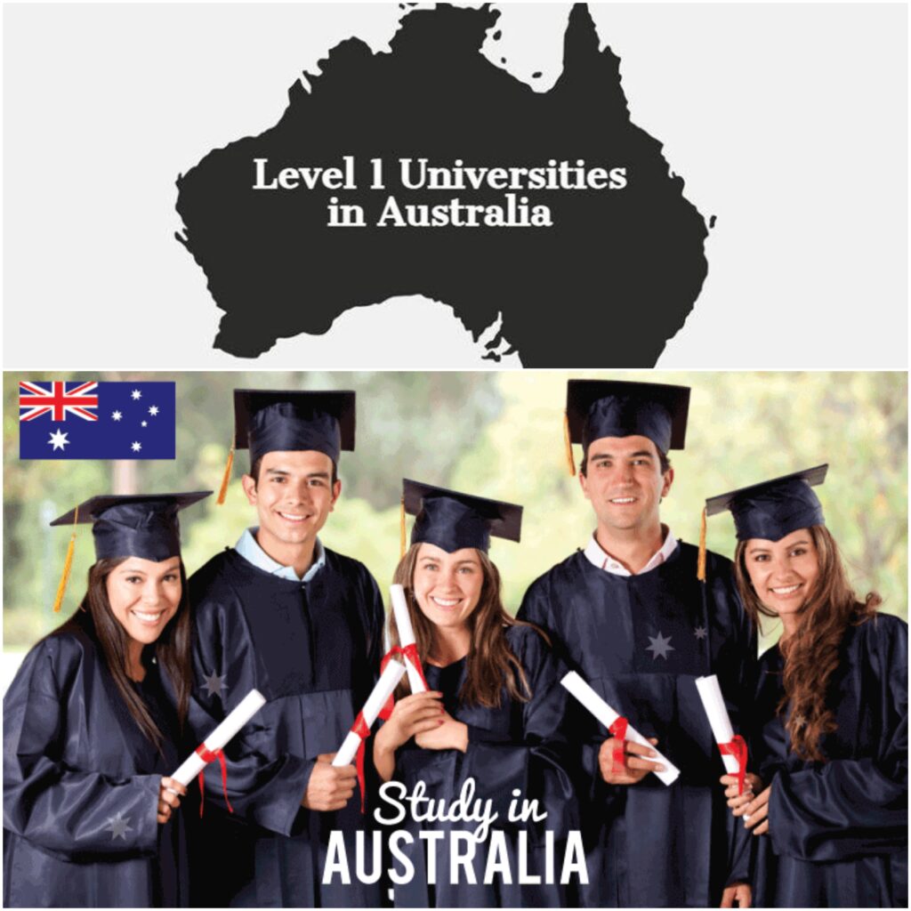 Level  1 universities in Australia