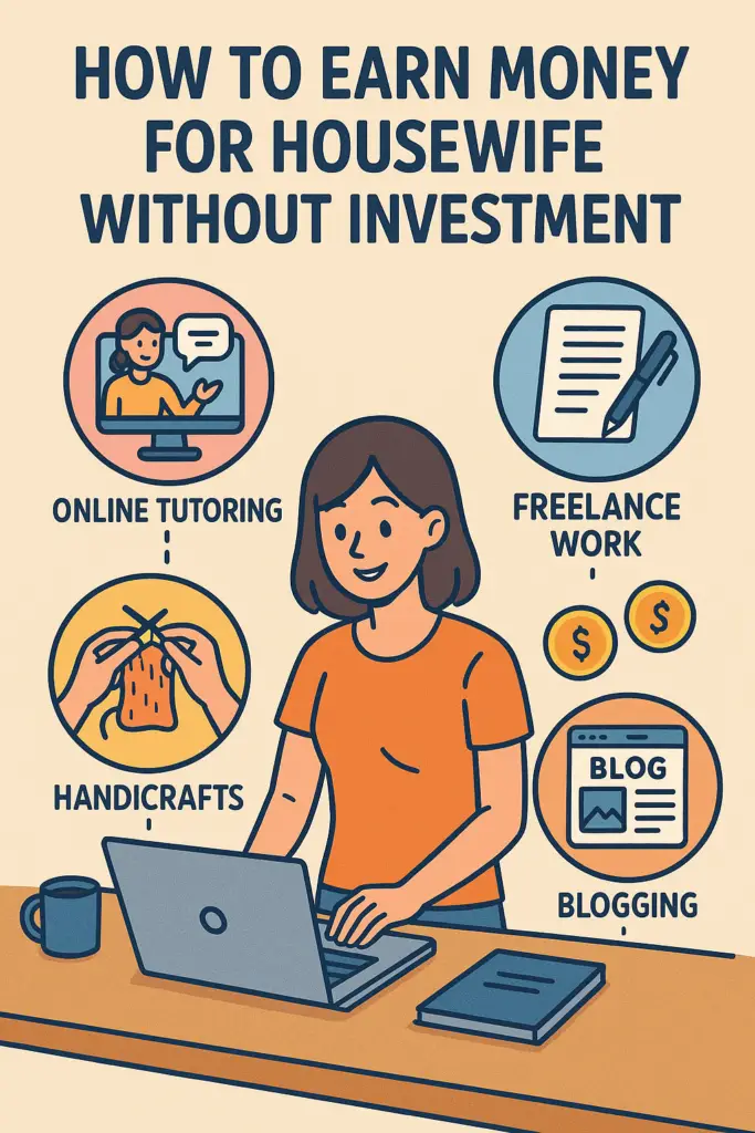 How to earn money for housewife without investment