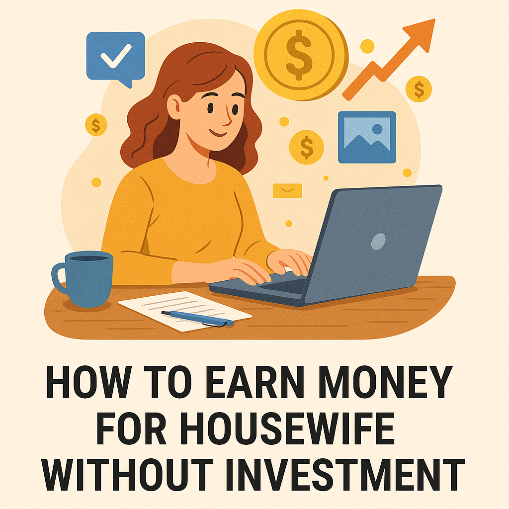 How to earn money for housewife without investment