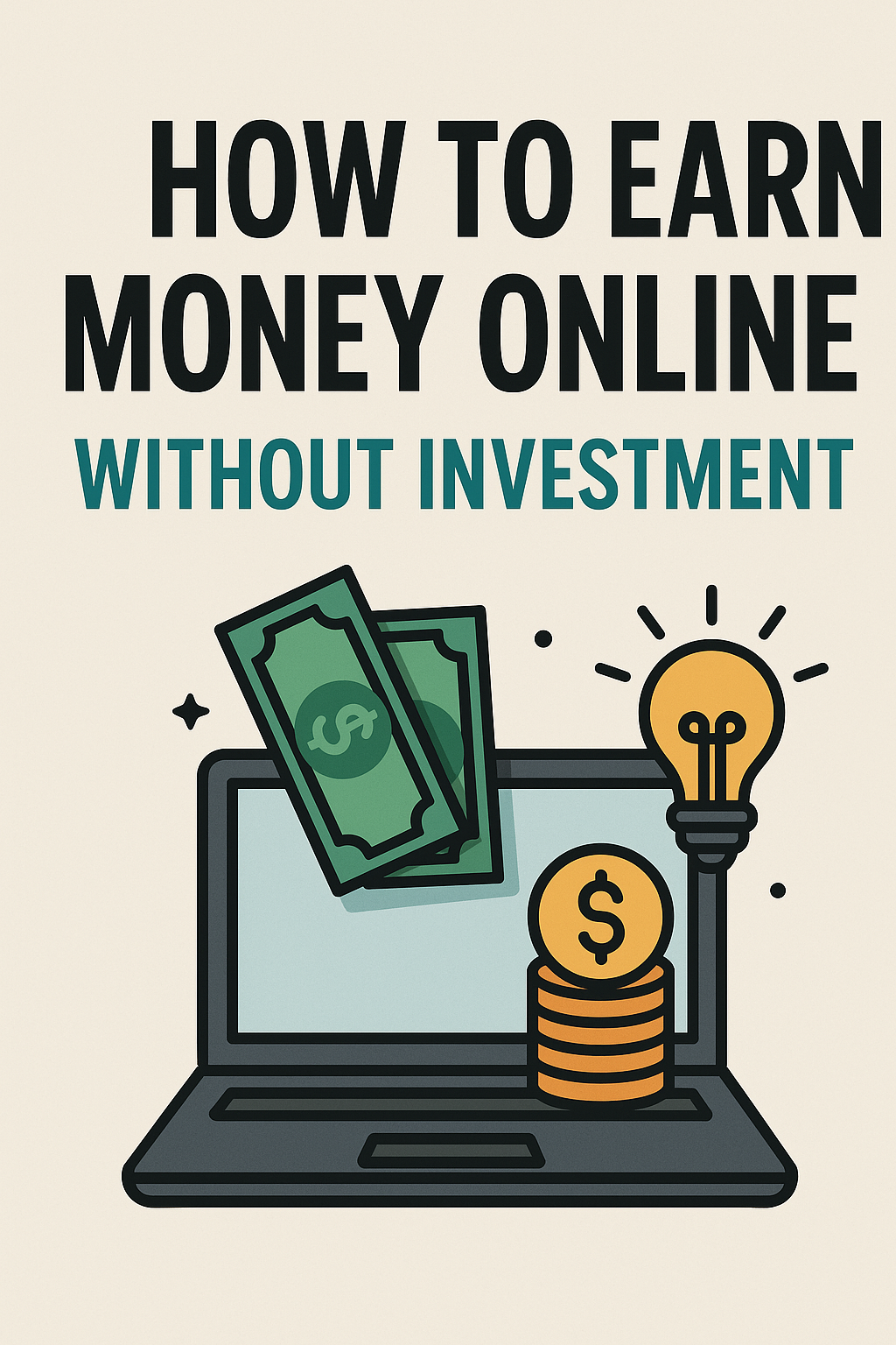 how to earn money online without investment
