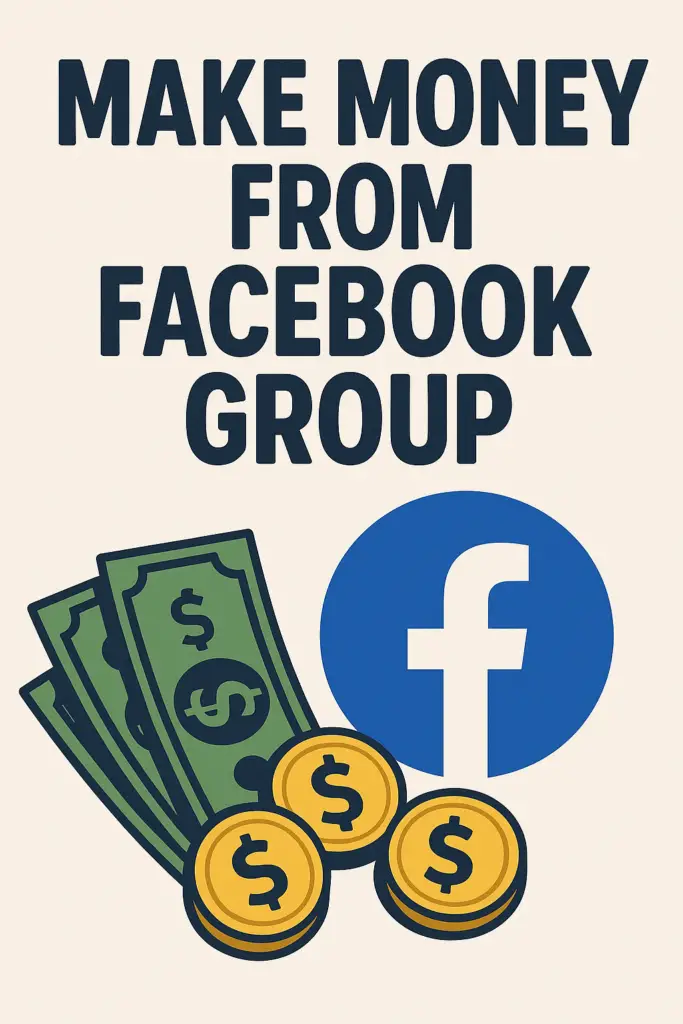 make money from facebook group