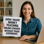 How I Made Money Teaching Online Courses Without Prior Experience