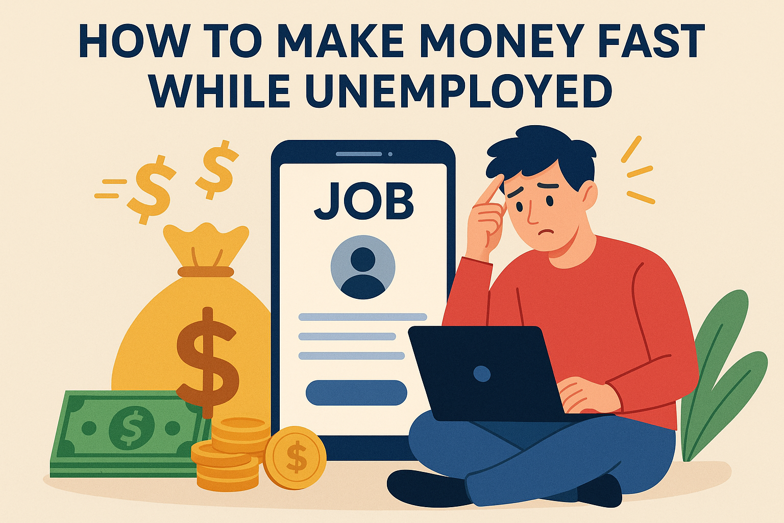 how to make money fast while unemployed