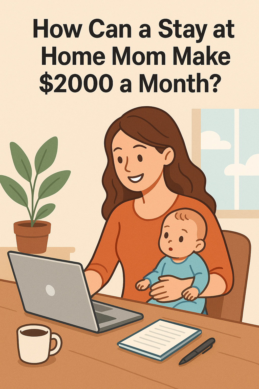 how can a stay at home mom make $2000 a month
