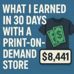 What I Earned in 30 Days with a Print-on-Demand Store