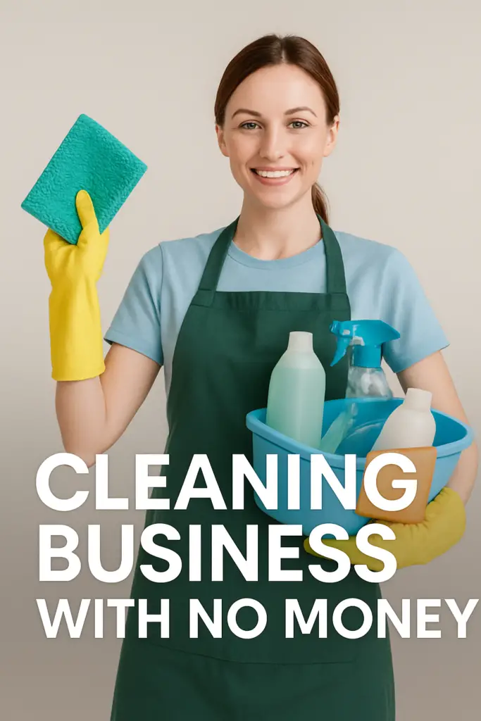 how to start a cleaning business with no money